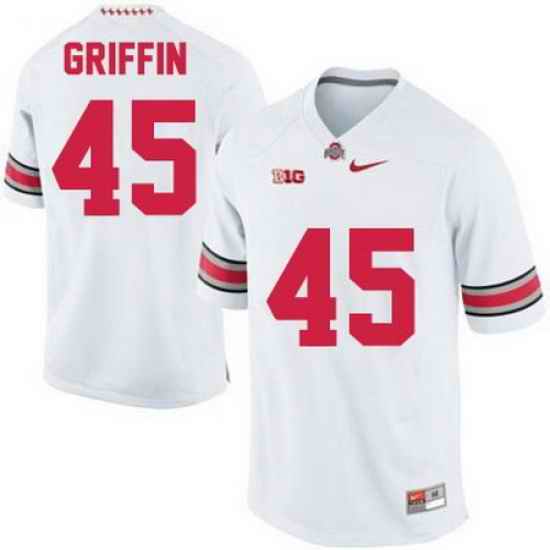 Archie Griffin Ohio State Buckeyes Nike College Football Mens  45 OSU White Jersey Jersey